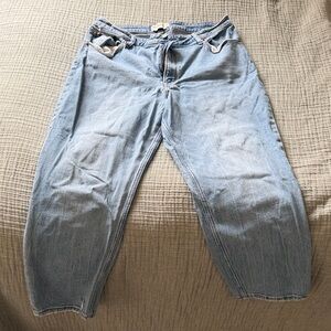 Abercrombie The Mom High Rise Light Blue Denim Jeans